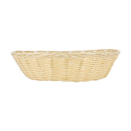 CORBEILLES SIMILAIRE OSIER OVALES  21x17x6 CM NATUREL PP (12 UNITÉ)