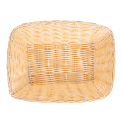 Image CORBEILLES SIMILAIRE OSIER RECTANGULAIRES  22x14x6,5 CM NATUREL PP (12 UNITÉ) #3