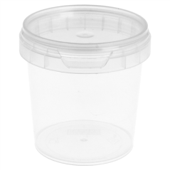 Image RÉCIPIENTS INVIOLABLES + COUVERCLES 155 ML Ø 6,9x6,8 CM TRANSPARENT PP (960 UNITÉ) #1