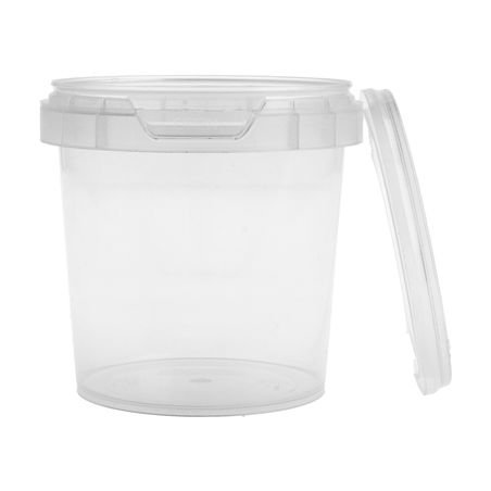 RÉCIPIENTS INVIOLABLES + COUVERCLES 155 ML Ø 6,9x6,8 CM TRANSPARENT PP (960 UNITÉ)