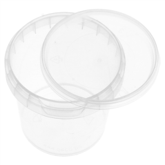 Image RÉCIPIENTS INVIOLABLES + COUVERCLES 155 ML Ø 6,9x6,8 CM TRANSPARENT PP (960 UNITÉ) #3