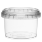 Image RÉCIPIENTS INVIOLABLES + COUVERCLES 280 ML Ø 9,5x6,5 CM TRANSPARENT PP (400 UNITÉ) #1