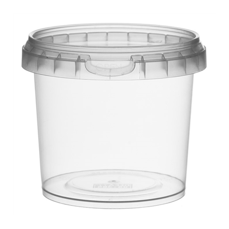 Image RÉCIPIENTS INVIOLABLES + COUVERCLES 365 ML Ø 9,5x8,4 CM TRANSPARENT PP (456 UNITÉ) #1