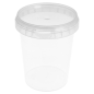 Image RÉCIPIENTS INVIOLABLES + COUVERCLES 520 ML Ø 9,5x11,7 CM TRANSPARENT PP (400 UNITÉ) #1