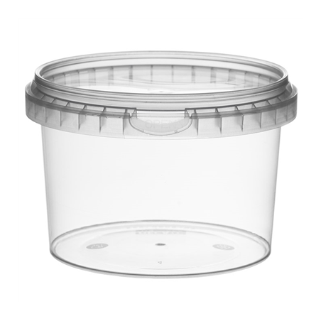 Image RÉCIPIENTS INVIOLABLES + COUVERCLES 565 ML Ø 11,8x8 CM TRANSPARENT PP (268 UNITÉ) #1