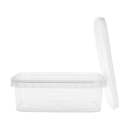 RÉCIPIENTS INVIOLABLES + COUVERCLES 270 ML 12x8,8x4,2 CM TRANSPARENT PP (420 UNITÉ)