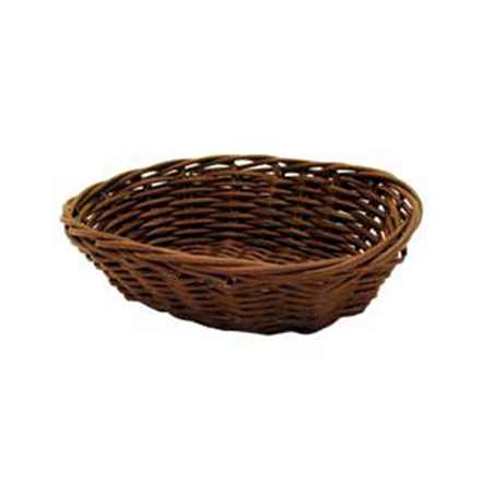 Image CORBEILLES SIMILAIRE OSIER OVALES  17x13x5 CM NATUREL PP (12 UNITÉ) #1