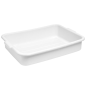 Image BAC MULTI-USAGES  54x39x12,7 CM BLANC PLASTIQUE (1 UNITÉ) #1