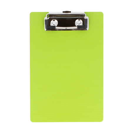 Image BASES RIGIDES AVEC CLIP POUR BLOCS COMMANDES  12x18 CM KIWI PP (12 UNITÉ) #1