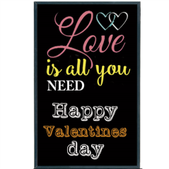 Image ARDOISE MURAL  56x120x2 CM NOIR BOIS (1 UNITÉ) #1