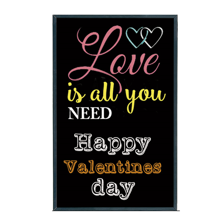 Image ARDOISE MURAL  56x120x2 CM NOIR BOIS (1 UNITÉ) #1