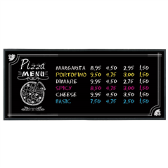 Image ARDOISE MURAL  56x150x2 CM NOIR BOIS (1 UNITÉ) #1