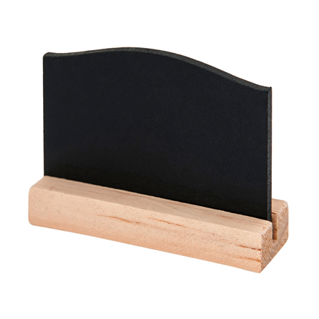 Image 4 U. MINI ARDOISES + BASE  7,5x5 CM NOIR BOIS (1 UNITÉ) #1