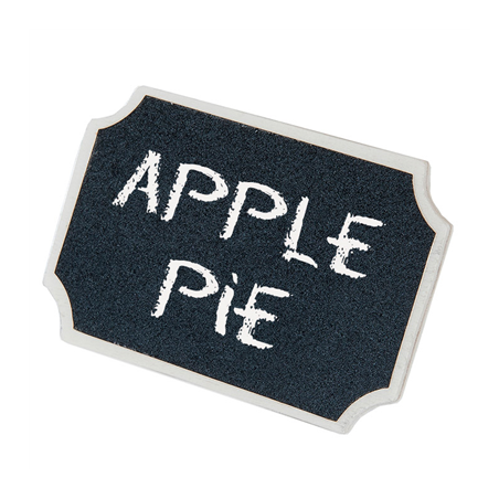 Image 3 U. ÉTIQUETTES D'ARDOISE DE TABLE  9x5,5 CM NOIR BOIS (1 UNITÉ) #1