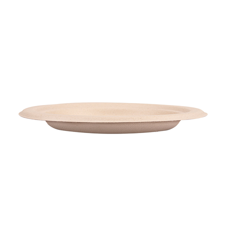 ASSIETTES 'BIONIC'  Ø 15,5x1,4 CM NATUREL BAGASSE (1000 UNITÉ)