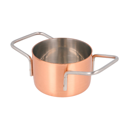 Image MINI SAUTOIRS 'ARTINOX'  Ø 7x4,5 CM CUIVRE INOX (6 UNITÉ) #1