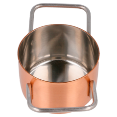 Image MINI SAUTOIRS 'ARTINOX'  Ø 7x4,5 CM CUIVRE INOX (6 UNITÉ) #3