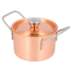 Image MINI SAUTOIRS 'ARTINOX'  Ø 9x6 CM CUIVRE INOX (1 UNITÉ) #1