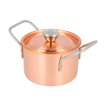 Image MINI SAUTOIRS 'ARTINOX'  Ø 9x6 CM CUIVRE INOX (1 UNITÉ) #1