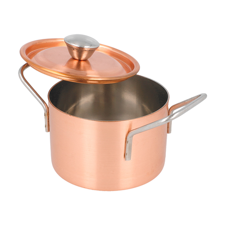 MINI SAUTOIRS 'ARTINOX'  Ø 9x6 CM CUIVRE INOX (1 UNITÉ)