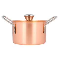 Image MINI SAUTOIRS 'ARTINOX'  Ø 9x6 CM CUIVRE INOX (1 UNITÉ) #3