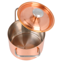 Image MINI SAUTOIRS 'ARTINOX'  Ø 9x6 CM CUIVRE INOX (1 UNITÉ) #4