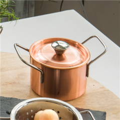 Image MINI SAUTOIRS 'ARTINOX'  Ø 9x6 CM CUIVRE INOX (1 UNITÉ) #5