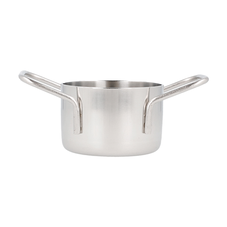 MINI SAUTOIRS 'ARTINOX'  Ø 8x4,5 CM ARGENTE INOX (6 UNITÉ)