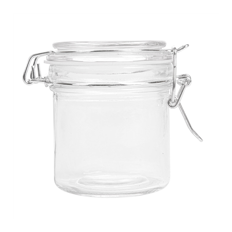 RÉCIPIENT STOCKAGE + FERMETURE CLIP 'WAKI GLASS' 250 ML Ø 8,5x10 CM TRANSPARENT VERRE (24 UNITÉ)