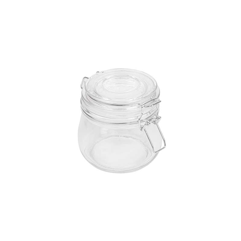 RÉCIPIENT STOCKAGE + FERMETURE CLIP 'WAKI GLASS' 500 ML Ø 9,5x10,5 CM TRANSPARENT VERRE (24 UNITÉ) RÉCIPIENT STOCKAGE + FERMETURE CLIP 'WAKI GLASS' 500 ML Ø 9,5x10,5 CM TRANSPARENT VERRE (24 UNITÉ)