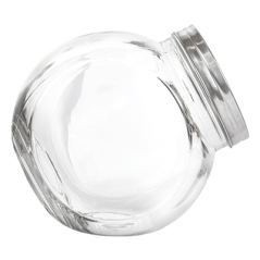 Image POT POUR STOCKER SPHÉRIQUE 'WAKI GLASS' 3 L 19,5x13,5x19,5 CM TRANSPARENT VERRE (6 UNITÉ) #5