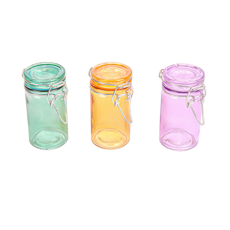 Image CANISTER POUR MISE EN BOUCHE 'WAKI GLASS' 70 ML Ø 4,5x8,6 CM ASSORTI VERRE (96 UNITÉ) #1