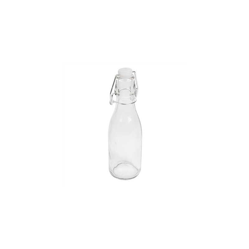 BOUTEILLE + FERMETURE CLIP 'WAKI GLASS' 250 ML Ø 5,5x19,5 CM TRANSPARENT VERRE (48 UNITÉ) BOUTEILLE + FERMETURE CLIP 'WAKI GLASS' 250 ML Ø 5,5x19,5 CM TRANSPARENT VERRE (48 UNITÉ)