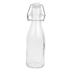 BOUTEILLE + FERMETURE CLIP 'WAKI GLASS' 250 ML Ø 5,5x19,5 CM TRANSPARENT VERRE (48 UNITÉ)