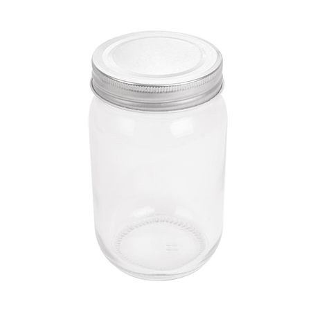 Image FLACON AVEC COUVERCLE 'WAKI GLASS' 450 ML Ø 8x13 CM TRANSPARENT VERRE (24 UNITÉ) #1