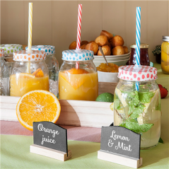 Image SET 6 PICHETS+PAILLE AVEC BOÎTE 530 ML Ø 8,8x13,3 CM TRANSPARENT VERRE (6 UNITÉ) #6