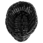Image CORBEILLES SIMILAIRE OSIER ALLONGÉES  23x9x8 CM NOIR PP (12 UNITÉ) #3