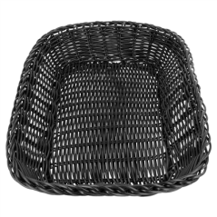 Image CORBEILLES SIMILAIRE OSIER RECTANGULAIRES  30x22x7 CM NOIR PP (12 UNITÉ) #3