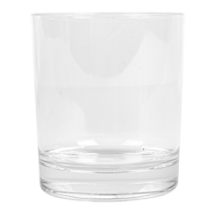 VERRES À "WHISKY" 350 ML Ø 8,2/7,5x9,5 CM TRANSPARENT POLYCARBONATE (12 UNITÉ)