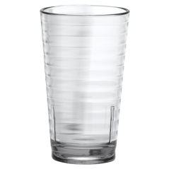 Image GOBELETS AVEC RELIEF 400 ML Ø 8/5,5x13,5 CM TRANSPARENT POLYCARBONATE (24 UNITÉ) #1