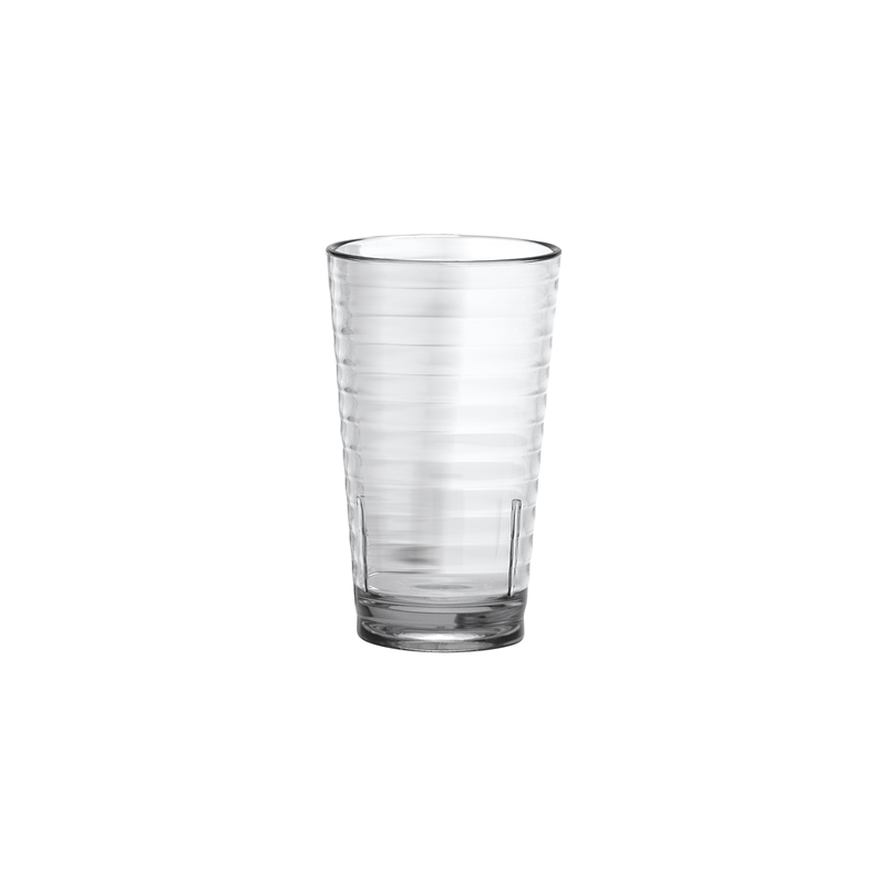 GOBELETS AVEC RELIEF 400 ML Ø 8/5,5x13,5 CM TRANSPARENT POLYCARBONATE (24 UNITÉ)