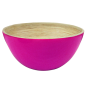 Image BOLS  Ø 25,5x12 CM FUCHSIA BAMBOU (1 UNITÉ) #1