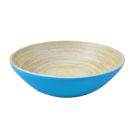 Image BOLS  Ø 20x6 CM TURQUOISE BAMBOU (1 UNITÉ) #1