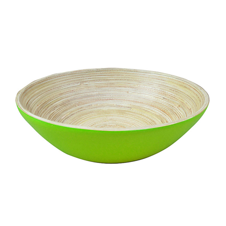 Image BOLS  Ø 20x6 CM VERT ANIS BAMBOU (1 UNITÉ) #1