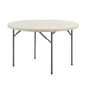 TABLE RONDE PLIABLE Ø 120x74 CM BLANC PE (1 UNITÉ) Image TABLE RONDE PLIABLE Ø 120x74 CM BLANC PE (1 UNITÉ) #1