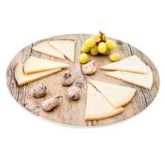 PLATEAUX RONDS 'ASAMI WARE'  Ø 43 x 0,4 CM COMPARAISON BOIS MÉLAMINE (3 UNITÉ)