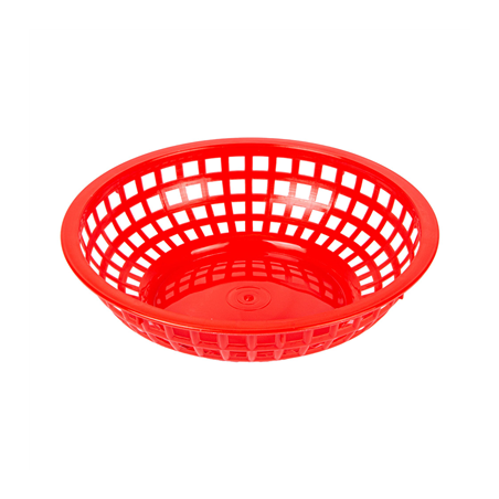 Image CORBEILLES RONDES  Ø 20x5 CM ROUGE PP (12 UNITÉ) #1