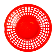 Image CORBEILLES RONDES  Ø 20x5 CM ROUGE PP (12 UNITÉ) #3