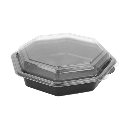 Image RÉCIPIENTS 680 ML 19x19x5 CM NOIR PS (300 UNITÉ) #1