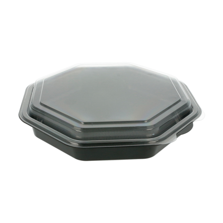 Image RÉCIPIENTS 1064 ML 23x23x5 CM NOIR PS (200 UNITÉ) #1